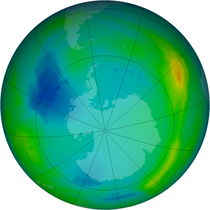 Ozone Map 1991-07-29
